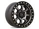 KMC Riot SBL Anthracite with Satin Black Lip 6-Lug Wheel; 17x9; -12mm Offset (07-14 Tahoe)