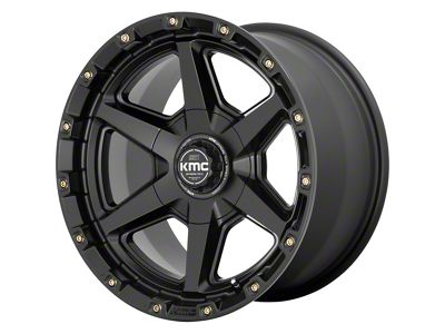 KMC Tempo Satin Black 6-Lug Wheel; 17x9; 0mm Offset (07-14 Tahoe)