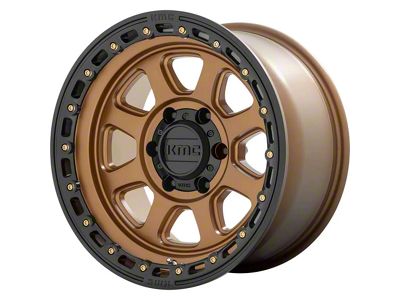 KMC Chase Matte Bronze with Black Lip 6-Lug Wheel; 17x9; 0mm Offset (07-14 Yukon)
