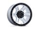 KMC Outrun Machined with Gloss Black Lip 6-Lug Wheel; 18x9; 18mm Offset (07-14 Yukon)