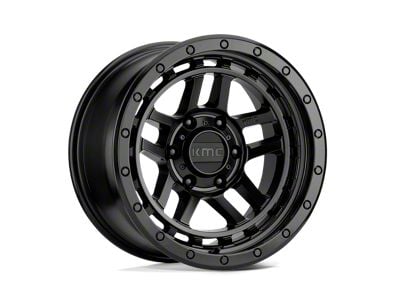 KMC Recon Satin Black 6-Lug Wheel; 17x8.5; 18mm Offset (07-14 Yukon)