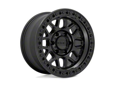 KMC GRS Satin Black 8-Lug Wheel; 18x9; -12mm Offset (08-10 F-250 Super Duty)