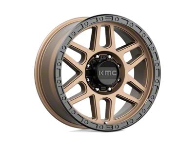 KMC Mesa Matte Bronze with Black Lip 8-Lug Wheel; 17x9; 18mm Offset (08-10 F-250 Super Duty)