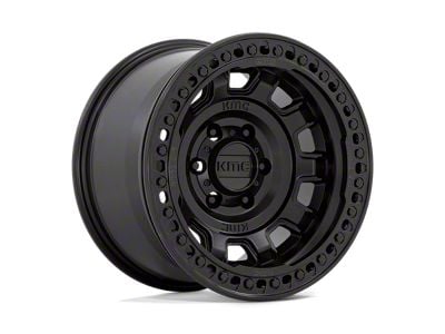 KMC Tank Beadlock Satin Black 8-Lug Wheel; 17x9; -38mm Offset (08-10 F-250 Super Duty)