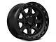 KMC Chase Satin Black with Gloss Black Lip 6-Lug Wheel; 17x9; 0mm Offset (09-14 F-150)