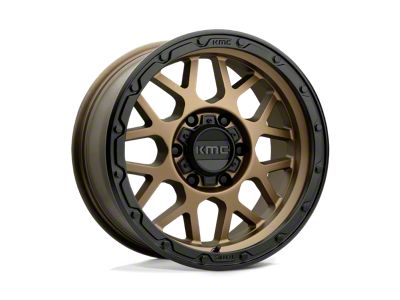 KMC Grenade Off-Road Matte Bronze with Matte Black Lip 6-Lug Wheel; 18x8.5; 0mm Offset (09-14 F-150)