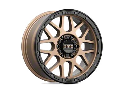 KMC Grenade Off-Road Matte Bronze with Matte Black Lip 6-Lug Wheel; 18x8.5; 35mm Offset (09-14 F-150)