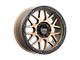 KMC Grenade Off-Road Matte Bronze with Matte Black Lip 6-Lug Wheel; 18x8.5; 35mm Offset (09-14 F-150)