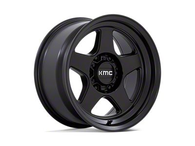 KMC Lobo Matte Black 6-Lug Wheel; 17x8.5; -10mm Offset (09-14 F-150)