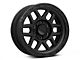 KMC Mesa Satin Black with Gloss Black Lip 6-Lug Wheel; 17x9; 18mm Offset (09-14 F-150)