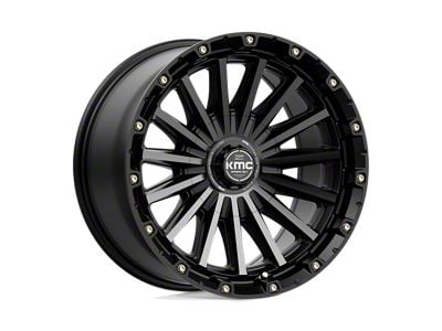 KMC Signal Satin Black with Gray Tint 5-Lug Wheel; 20x9; 0mm Offset (09-18 RAM 1500)