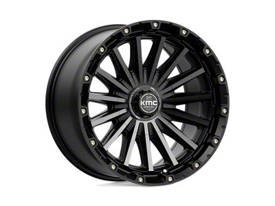 KMC Signal Satin Black with Gray Tint 5-Lug Wheel; 20x9; 18mm Offset (09-18 RAM 1500)