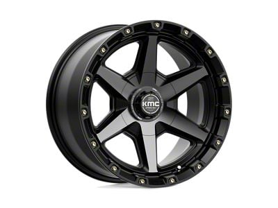 KMC Tempo Satin Black with Gray Tint 5-Lug Wheel; 20x9; 0mm Offset (09-18 RAM 1500)