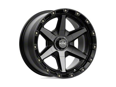 KMC Tempo Satin Black with Gray Tint 5-Lug Wheel; 20x9; 18mm Offset (09-18 RAM 1500)