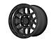 KMC Mesa Satin Black with Gloss Black Lip 8-Lug Wheel; 17x9; -12mm Offset (10-18 RAM 2500)