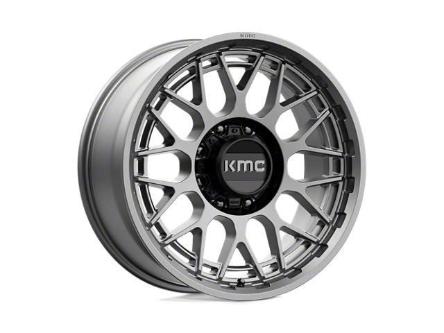 KMC Technic Anthracite 8-Lug Wheel; 20x9; 18mm Offset (10-18 RAM 3500 SRW)