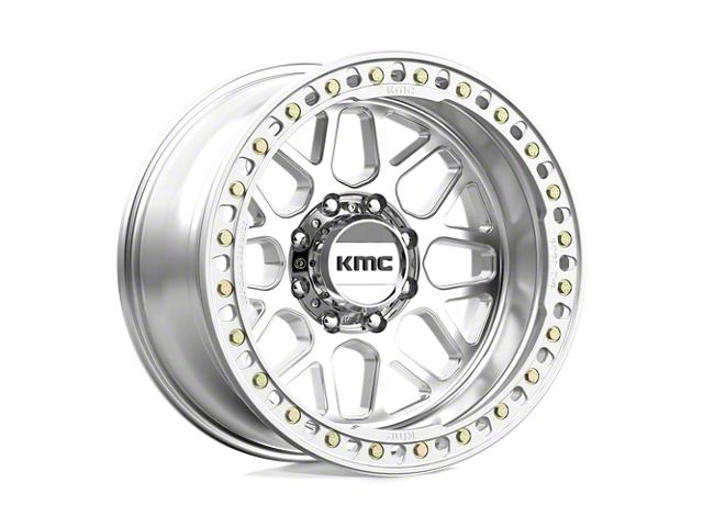 KMC Grenade Crawl Beadlock Machined 8-Lug Wheel; 20x10; -48mm Offset (11-16 F-250 Super Duty)