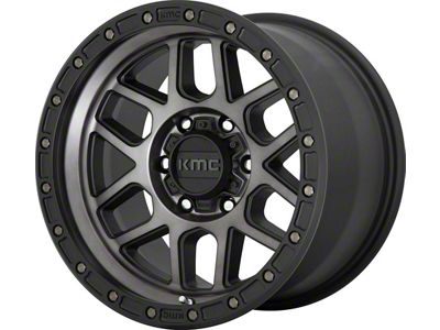 KMC Mesa Satin Black with Gray Tint 8-Lug Wheel; 20x9; 18mm Offset (11-16 F-250 Super Duty)