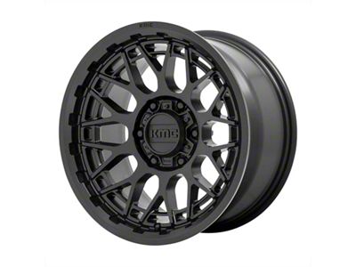 KMC Technic Satin Black 8-Lug Wheel; 20x9; 0mm Offset (11-16 F-250 Super Duty)