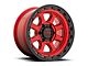 KMC Chase Candy Red with Black Lip 8-Lug Wheel; 20x9; 0mm Offset (11-16 F-350 Super Duty SRW)