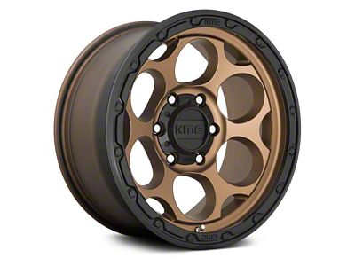 KMC Dirty Harry Matte Bronze with Black Lip 8-Lug Wheel; 17x8.5; 0mm Offset (11-16 F-350 Super Duty SRW)