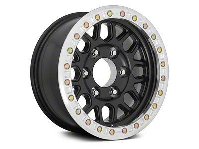 KMC Grenade Desert Beadlock Satin Black 8-Lug Wheel; 20x9; -12mm Offset (11-16 F-350 Super Duty SRW)