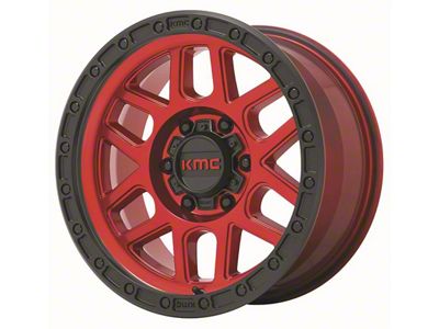 KMC Mesa Candy Red with Black Lip 8-Lug Wheel; 20x9; 0mm Offset (11-16 F-350 Super Duty SRW)