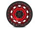 KMC Tank Beadlock Candy Red 8-Lug Wheel; 17x9; -38mm Offset (11-16 F-350 Super Duty SRW)