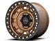 KMC Tank Beadlock Matte Bronze 6-Lug Wheel; 17x9; -15mm Offset (14-18 Sierra 1500)