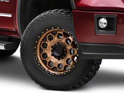 KMC Trek Matte Bronze with Black Lip 6-Lug Wheel; 17x9; -12mm Offset (14-18 Sierra 1500)