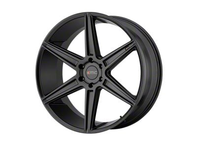 KMC Prism Truck Satin Black 6-Lug Wheel; 20x9; 30mm Offset (14-18 Silverado 1500)