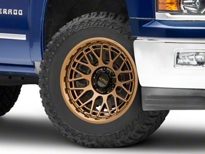 KMC Technic Matte Bronze 6-Lug Wheel; 20x9; 18mm Offset (14-18 Silverado 1500)