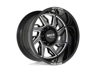 KMC Crosshair Satin Black with Machined Face and Tinted Clear 6-Lug Wheel; 20x8.5; 15mm Offset (15-22 Canyon)