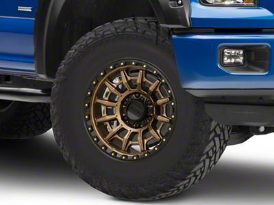 KMC Carnage Matte Bronze with Black Lip 6-Lug Wheel; 17x9; 0mm Offset (15-20 F-150)