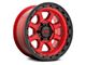 KMC Chase Candy Red with Black Lip 6-Lug Wheel; 20x9; 0mm Offset (15-20 F-150)