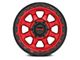 KMC Chase Candy Red with Black Lip 6-Lug Wheel; 20x9; 0mm Offset (15-20 F-150)
