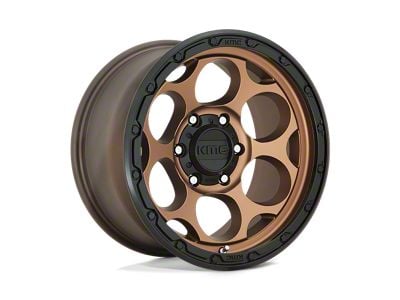 KMC Dirty Harry Matte Bronze with Black Lip 6-Lug Wheel; 17x8.5; 18mm Offset (15-20 F-150)