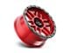 KMC Mesa Candy Red with Black Lip 6-Lug Wheel; 20x9; 0mm Offset (15-20 F-150)