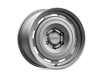 KMC Roswell Matte Anthracite 6-Lug Wheel; 17x8.5; 18mm Offset (15-20 F-150)