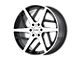 KMC Two Face Satin Black with Machined Face 6-Lug Wheel; 22x9; 35mm Offset (15-20 F-150)