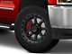 KMC Chase Satin Black with Gloss Black Lip 8-Lug Wheel; 20x9; 18mm Offset (15-19 Silverado 2500 HD)