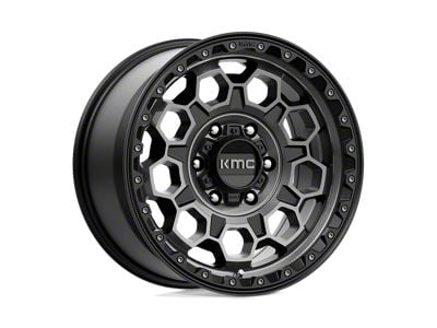 KMC Mesa Forged Slotted Beadlock Raw Machined 8-Lug Wheel; 17x9; -12mm Offset (15-19 Silverado 2500 HD)