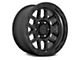 KMC Mesa Satin Black with Gloss Black Lip 8-Lug Wheel; 18x9; 18mm Offset (15-19 Silverado 3500 HD SRW)