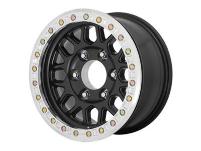 KMC Grenade Desert Beadlock Satin Black 6-Lug Wheel; 17x8.5; 0mm Offset (15-20 Tahoe)