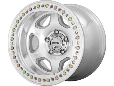 KMC Hex Beadlock Machined 6-Lug Wheel; 20x10; -48mm Offset (15-20 Tahoe)