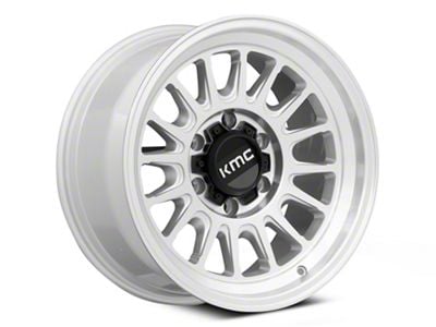 KMC Impact Ol Silver Machined 6-Lug Wheel; 17x8.5; 0mm Offset (15-20 Tahoe)