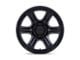 KMC Outrun Matte Black with Gloss Black Lip 6-Lug Wheel; 17x8.5; -10mm Offset (15-20 Tahoe)