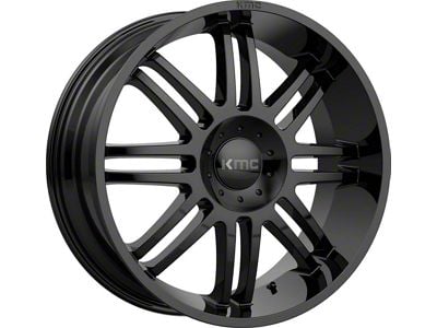 KMC Regulator Gloss Black 6-Lug Wheel; 20x9; 30mm Offset (15-20 Tahoe)