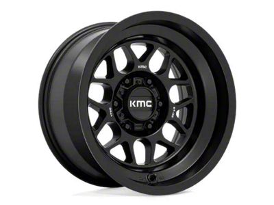 KMC Terra Satin Black 6-Lug Wheel; 20x9; -12mm Offset (15-20 Tahoe)