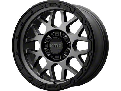 KMC Grenade Off-Road Matte Gray 6-Lug Wheel; 17x9; -12mm Offset (15-20 Yukon)